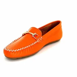 Basic|Mocassins<Ivoire0209b Mocassins Ivoire 12052 Cuir Orange