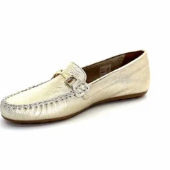Basic|Mocassins<Ivoire0209b Mocassins Ivoire 12052 Cuir Platine Dé Or