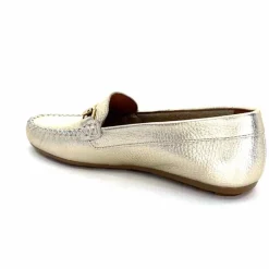 Basic|Mocassins<Ivoire0209b Mocassins Ivoire 12052 Cuir Platine Dé Or