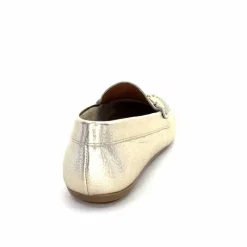 Basic|Mocassins<Ivoire0209b Mocassins Ivoire 12052 Cuir Platine Dé Or