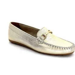 Basic|Mocassins<Ivoire0209b Mocassins Ivoire 12052 Cuir Platine Dé Or