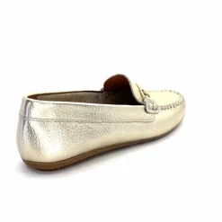 Basic|Mocassins<Ivoire0209b Mocassins Ivoire 12052 Cuir Platine Dé Or