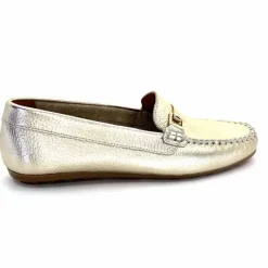 Basic|Mocassins<Ivoire0209b Mocassins Ivoire 12052 Cuir Platine Dé Or