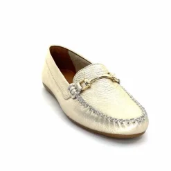 Basic|Mocassins<Ivoire0209b Mocassins Ivoire 12052 Cuir Platine Dé Or