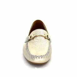 Basic|Mocassins<Ivoire0209b Mocassins Ivoire 12052 Cuir Platine Dé Or