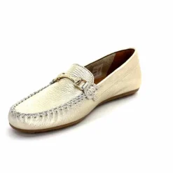 Basic|Mocassins<Ivoire0209b Mocassins Ivoire 12052 Cuir Platine Dé Or