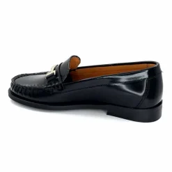 Elégant|Basic<Ivoire0209b Mocassins Ivoire 13374 Cuir Polido Noir