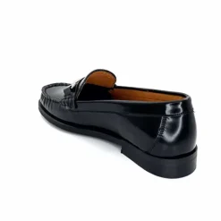 Elégant|Basic<Ivoire0209b Mocassins Ivoire 13374 Cuir Polido Noir