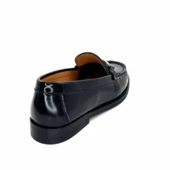 Elégant|Basic<Ivoire0209b Mocassins Ivoire 13374 Cuir Polido Noir