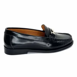 Elégant|Basic<Ivoire0209b Mocassins Ivoire 13374 Cuir Polido Noir