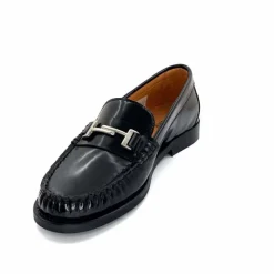 Elégant|Basic<Ivoire0209b Mocassins Ivoire 13374 Cuir Polido Noir