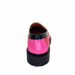 Animalier|Fantaisie<Ivoire0209b Mocassins Ivoire 13371 Cuir Rouge Rose Léopard LéopardRoseRouge