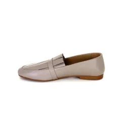 Basic|Mocassins<Ivoire-354 Mocassins Ivoire 150870 Cuir Taupe