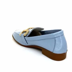 Masculin|Mocassins<382-ivoire Mocassins Ivoire 30303 Cuir Vernis Ciel Bleu