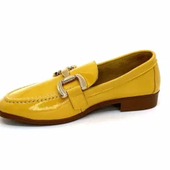 Masculin|Mocassins<382-ivoire Mocassins Ivoire 30303 Cuir Vernis Jaune
