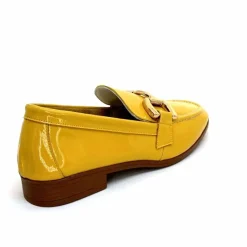 Masculin|Mocassins<382-ivoire Mocassins Ivoire 30303 Cuir Vernis Jaune