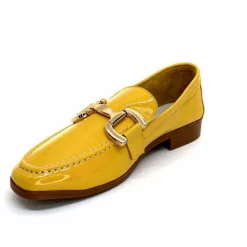 Masculin|Mocassins<382-ivoire Mocassins Ivoire 30303 Cuir Vernis Jaune