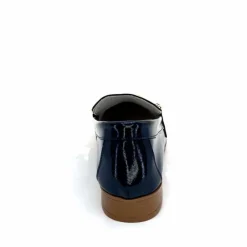 Masculin|Mocassins<382-ivoire Mocassins Ivoire 30303 Cuir Vernis Bleu Marine