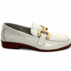 Masculin|Mocassins<382-ivoire Mocassins Ivoire 30303 Cuir Vernis Crème