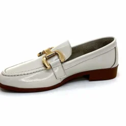 Masculin|Mocassins<382-ivoire Mocassins Ivoire 30303 Cuir Vernis Crème