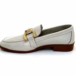 Masculin|Mocassins<382-ivoire Mocassins Ivoire 30303 Cuir Vernis Crème