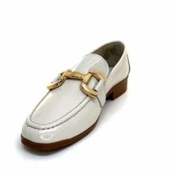 Masculin|Mocassins<382-ivoire Mocassins Ivoire 30303 Cuir Vernis Crème