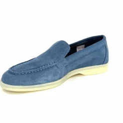 Basic|Mocassins<Ivoire0209b Mocassins Ivoire 12851 Daim Bleu