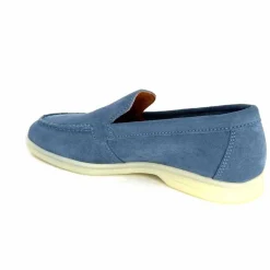 Basic|Mocassins<Ivoire0209b Mocassins Ivoire 12851 Daim Bleu