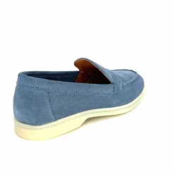 Basic|Mocassins<Ivoire0209b Mocassins Ivoire 12851 Daim Bleu