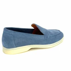 Basic|Mocassins<Ivoire0209b Mocassins Ivoire 12851 Daim Bleu