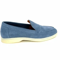 Basic|Mocassins<Ivoire0209b Mocassins Ivoire 12851 Daim Bleu