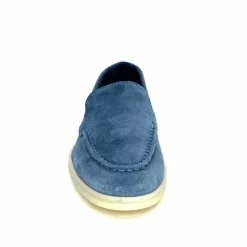 Basic|Mocassins<Ivoire0209b Mocassins Ivoire 12851 Daim Bleu