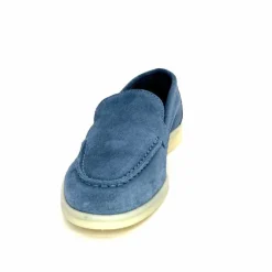 Basic|Mocassins<Ivoire0209b Mocassins Ivoire 12851 Daim Bleu