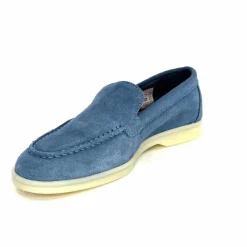Basic|Mocassins<Ivoire0209b Mocassins Ivoire 12851 Daim Bleu