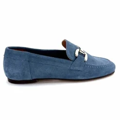 Basic|Mocassins<Ivoire0209b Mocassins Ivoire 12807 Daim Jeans Bleu