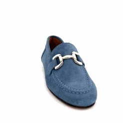 Basic|Mocassins<Ivoire0209b Mocassins Ivoire 12807 Daim Jeans Bleu