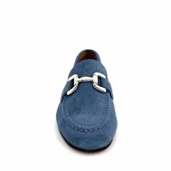 Basic|Mocassins<Ivoire0209b Mocassins Ivoire 12807 Daim Jeans Bleu