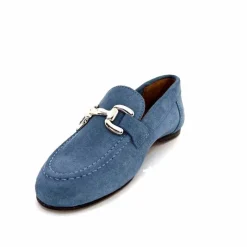 Basic|Mocassins<Ivoire0209b Mocassins Ivoire 12807 Daim Jeans Bleu