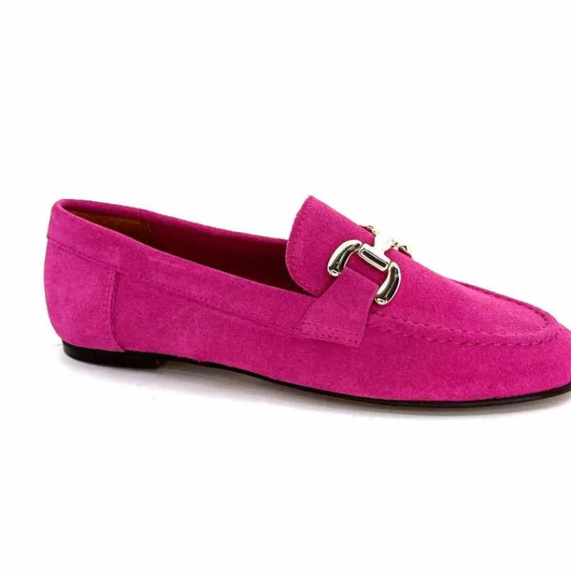 Basic|Mocassins<Ivoire0209b Mocassins Ivoire 12807 Daim Fuchsia Fushia