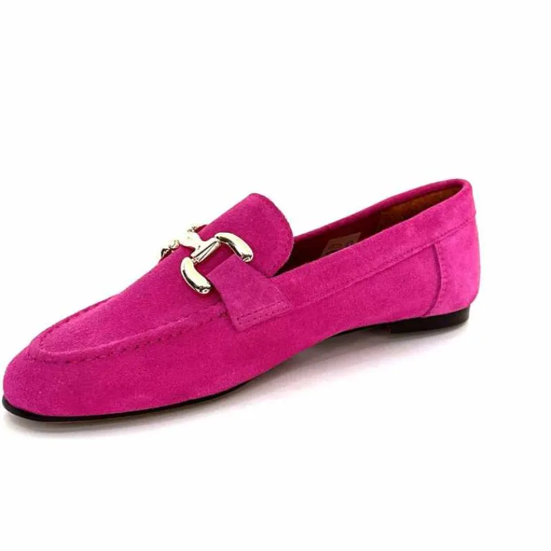 Basic|Mocassins<Ivoire0209b Mocassins Ivoire 12807 Daim Fuchsia Fushia