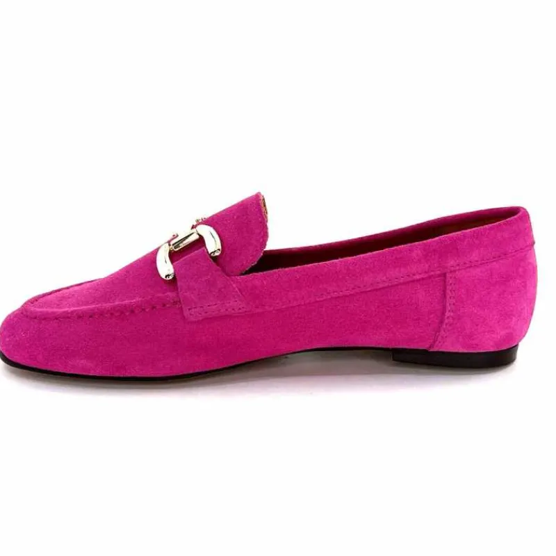 Basic|Mocassins<Ivoire0209b Mocassins Ivoire 12807 Daim Fuchsia Fushia