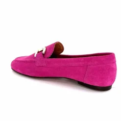 Basic|Mocassins<Ivoire0209b Mocassins Ivoire 12807 Daim Fuchsia Fushia
