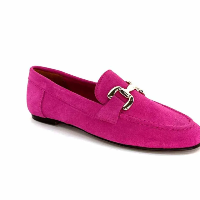 Basic|Mocassins<Ivoire0209b Mocassins Ivoire 12807 Daim Fuchsia Fushia