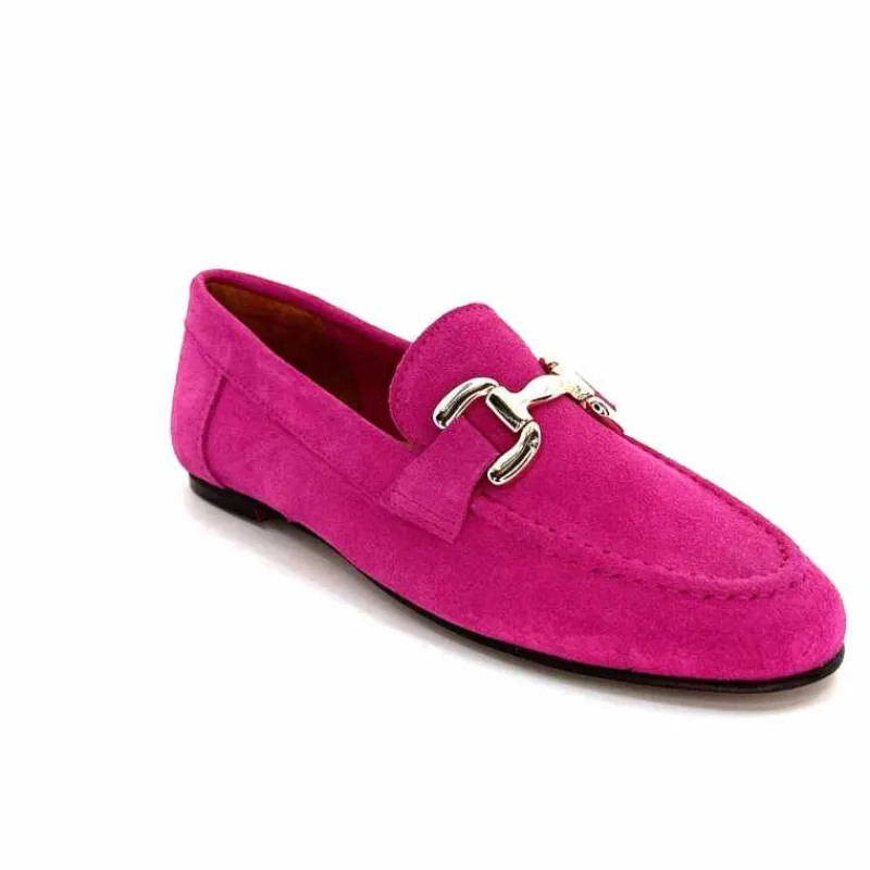 Basic|Mocassins<Ivoire0209b Mocassins Ivoire 12807 Daim Fuchsia Fushia