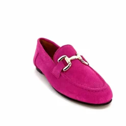 Basic|Mocassins<Ivoire0209b Mocassins Ivoire 12807 Daim Fuchsia Fushia