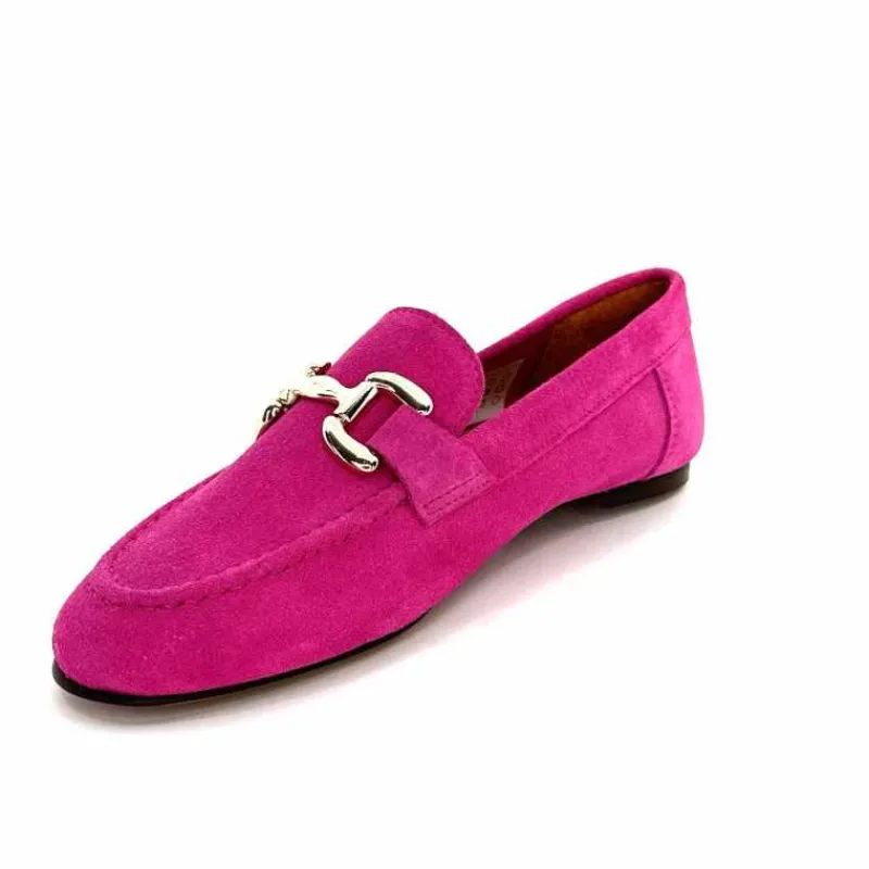 Basic|Mocassins<Ivoire0209b Mocassins Ivoire 12807 Daim Fuchsia Fushia