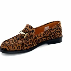 Animalier|Elégant<Ivoire0209b Mocassins Ivoire 13374 Daim Léo Léopard