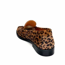 Animalier|Elégant<Ivoire0209b Mocassins Ivoire 13374 Daim Léo Léopard