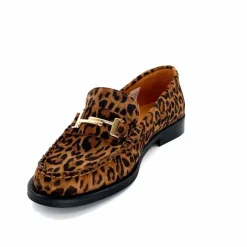 Animalier|Elégant<Ivoire0209b Mocassins Ivoire 13374 Daim Léo Léopard
