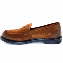 Masculin|Mocassins<Ivoire0156 Mocassins Ivoire 9000 Daim Faggio Marron
